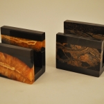 Визитница из камня Симбирцит и Сенгилит