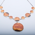 Колье из Симбирцита<br>(оправа нейзильбер)