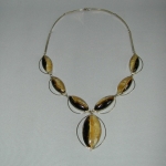 Колье из Симбирцита<br>(оправа нейзильбер)