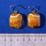 Серьги с Симбирцитом<br>(оправа нейзильбер)