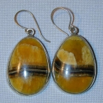 Серьги с Симбирцитом<br>(оправа нейзильбер)