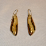 Серьги с Симбирцитом<br>(оправа нейзильбер)