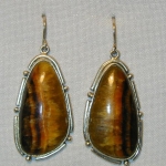 Серьги с Симбирцитом<br>(оправа нейзильбер)