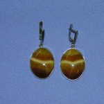 Серьги с Симбирцитом<br>(оправа нейзильбер)