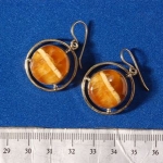 Серьги с Симбирцитом<br>(оправа нейзильбер)