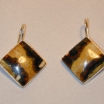 Серьги с Симбирцитом<br>(оправа нейзильбер)