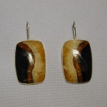 Серьги с Симбирцитом<br>(оправа нейзильбер)