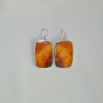 Серьги с Симбирцитом<br>(оправа нейзильбер)