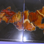 Карта России из камня Симбирцит