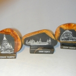 Панно Русское подворье из камня Симбирцит