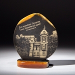 Панно Музей Ульяновска из камня Симбирцит