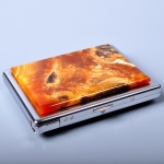 Портсигар с камнем Симбирцит 