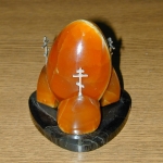 Пасхальный сувенир из камня Симбирцит