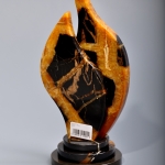 Часы Факел из камня Симбирцит