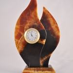 Часы Факел из камня Симбирцит