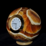 Часы в шаре из камня Симбирцит