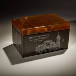 Шкатулка из камня Симбирцит