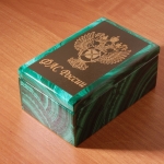 Шкатулка из камня Малахит