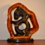 Дракон. Резьба по камню Симбирцит