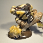 Лягушка. Резьба по камню Симбирцит