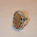 Авторское кольцо с Спектропиритом 