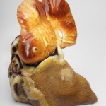 Рыба. Резьба по камню Симбирцит