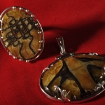 Комплект авторский с аммонитовым симбирцитом