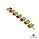 Браслет из Симбирцита<br> (оправа нейзильбер)