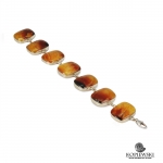 Браслет из Симбирцита<br> (оправа нейзильбер)