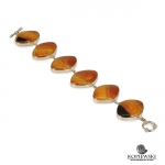 Браслет из Симбирцита<br> (оправа нейзильбер)