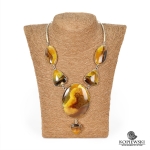 Колье из Симбирцита (оправа нейзильбер)