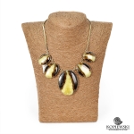 Колье из Симбирцита (оправа нейзильбер)