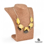 Колье из Симбирцита (оправа нейзильбер)