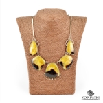 Колье из Симбирцита (оправа нейзильбер)