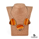 Колье из Симбирцита (оправа нейзильбер)