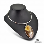 Авторская подвеска с аммонитовым Симбирцитом