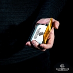 Карманная визитница с камнем Симбирцит 