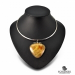 Кулон с Симбирцитом<br>(оправа нейзильбер)