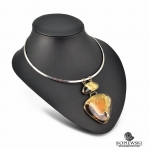 Кулон с Симбирцитом<br>(оправа нейзильбер)