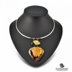 Кулон с Симбирцитом<br>(оправа нейзильбер)