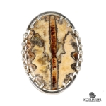 Авторское кольцо с камнем Симбирцит