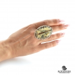 Авторское кольцо с камнем Симбирцит