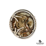 Авторское кольцо с фрагментом Аммонита