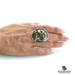 Авторское кольцо с фрагментом Аммонита