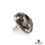 Кольцо с Аммонитовой жеодой 