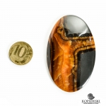 Кабошон из камня Симбирцит 