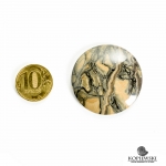 Кабошон из камня Сенгилит