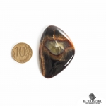 Кабошон из камня Симбирцит