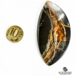 Кабошон из камня Симбирцит